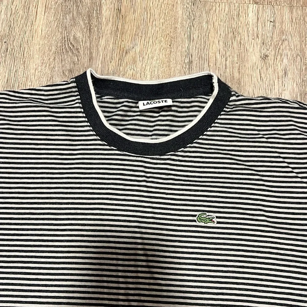 Lacoste Stripe Long Sleeve Tee - Picture 2 of 11